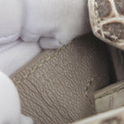 Hermès Limited Edition Birkin 25 Himalaya Matte Niloticus Crocodile.