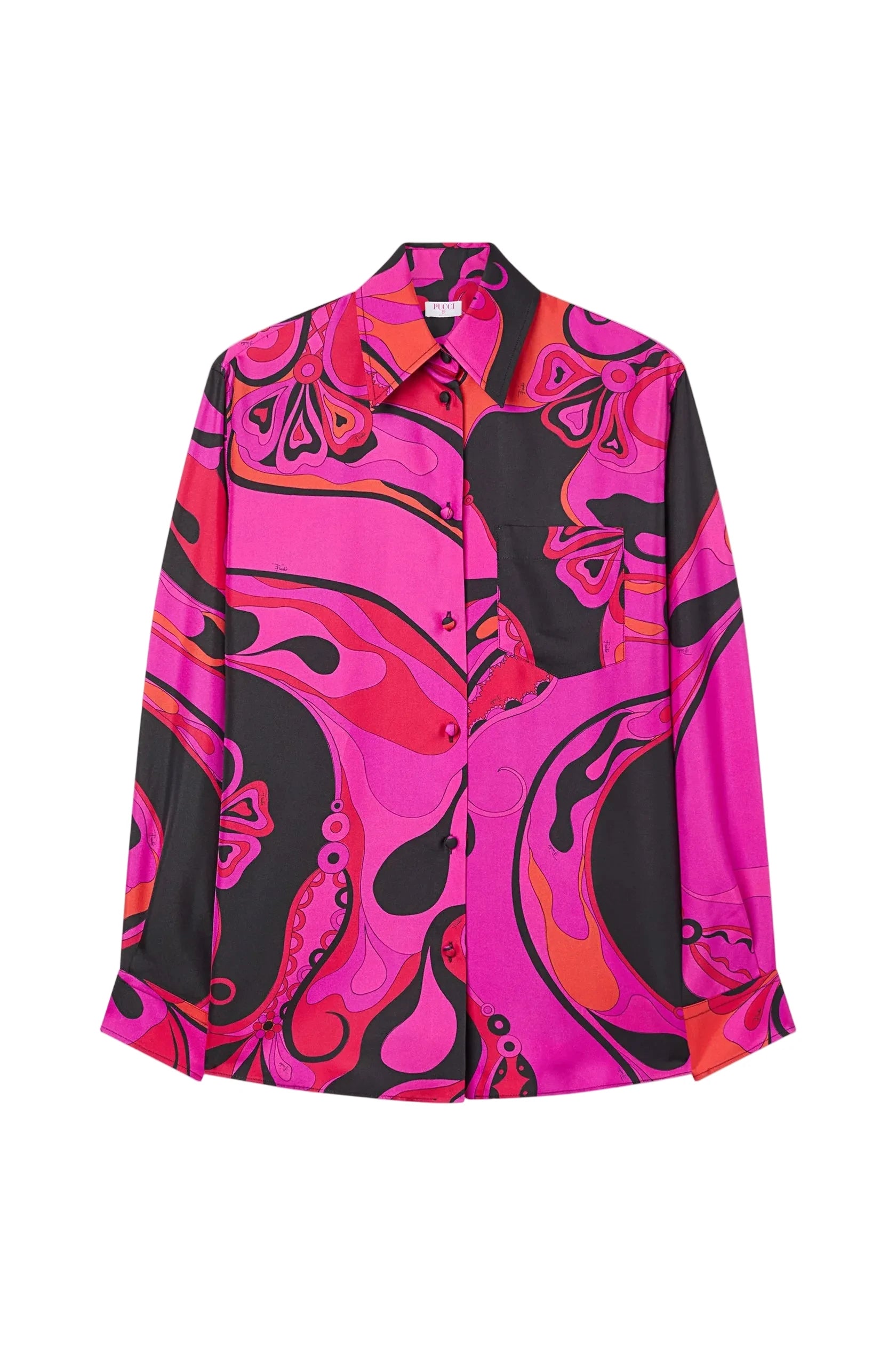 Colorful patterned shirt on a beige background