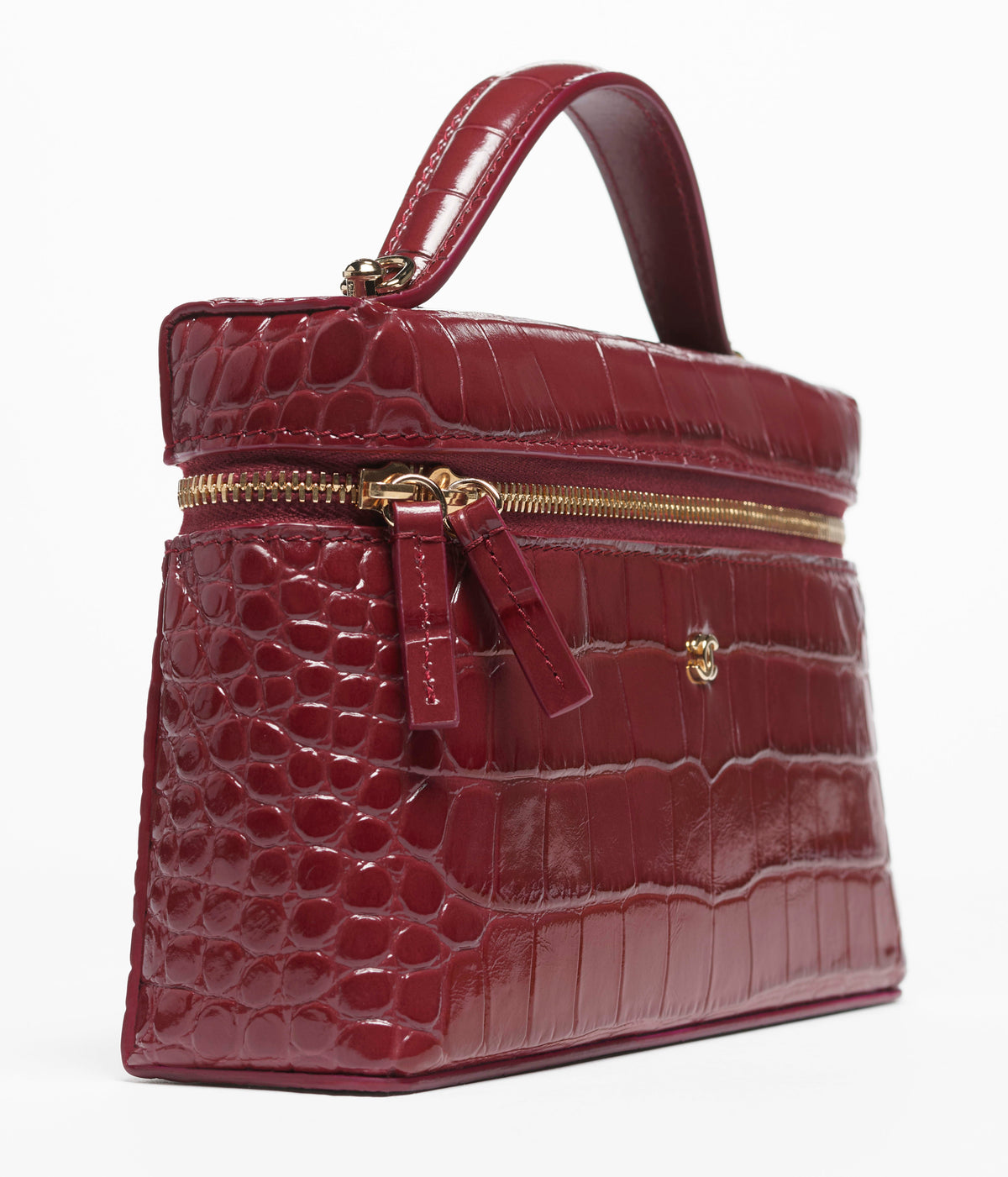 Chanel Vanity With Chain Dark Burgundy