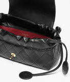 Chanel Clutch With Leather Strap Black
