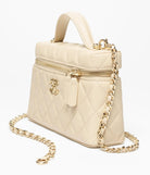 Chanel Vanity With Chain Beige