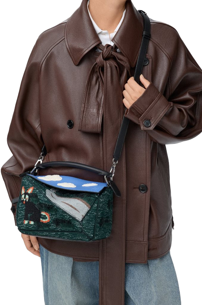Loewe Futurist Cat Small Puzzle Bag