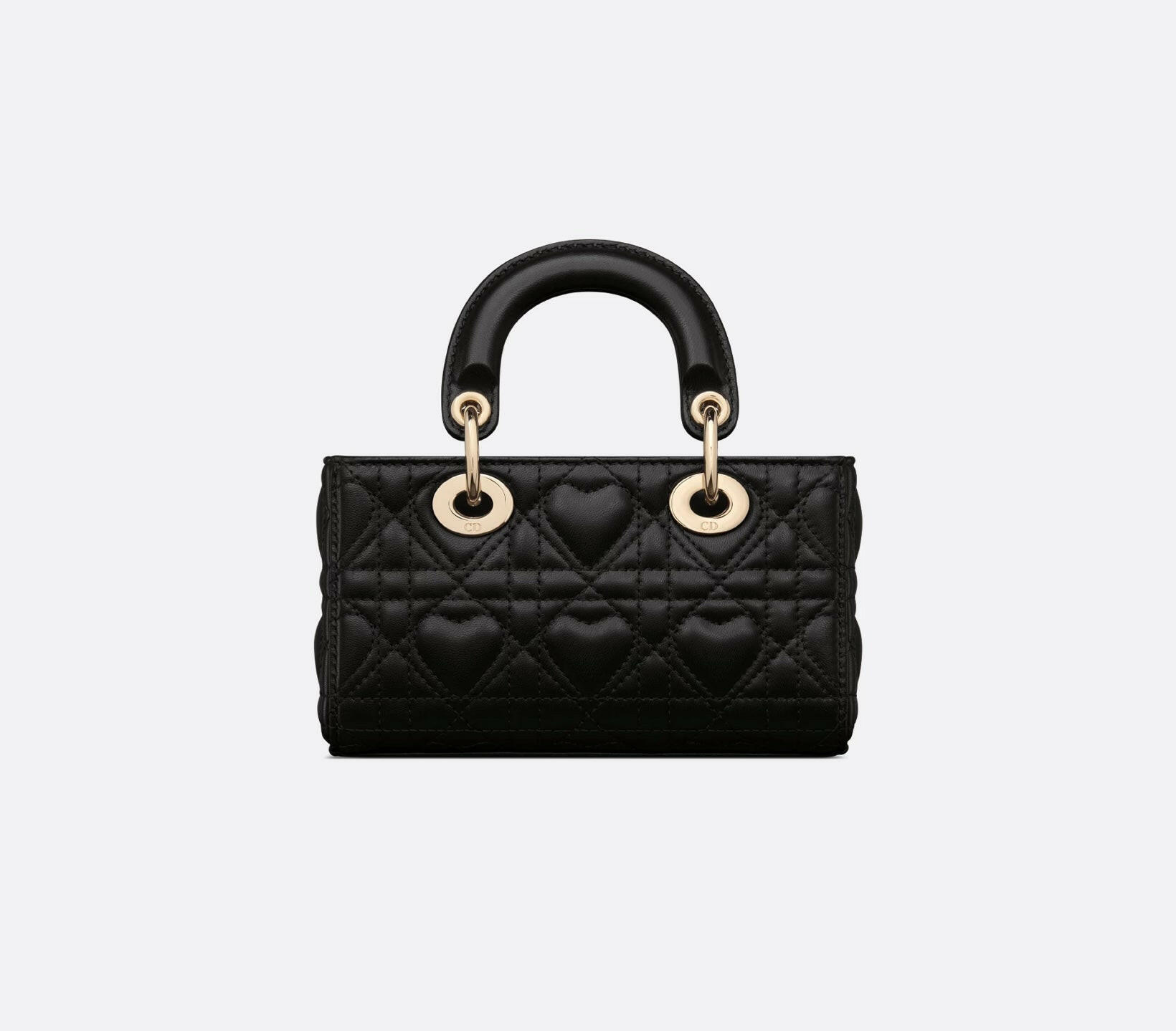 Dior ブラック ショルダーバッグ ミニサイズ^v^ Medium Dior Voyage Bag Black Flat Macrocannage Crinkled Calfskin