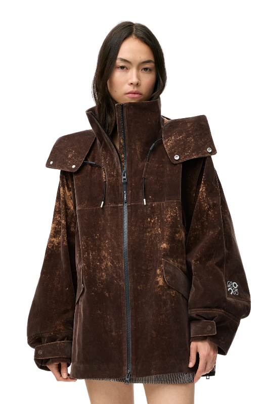 Loewe Jacket in Flocked Technical Shell