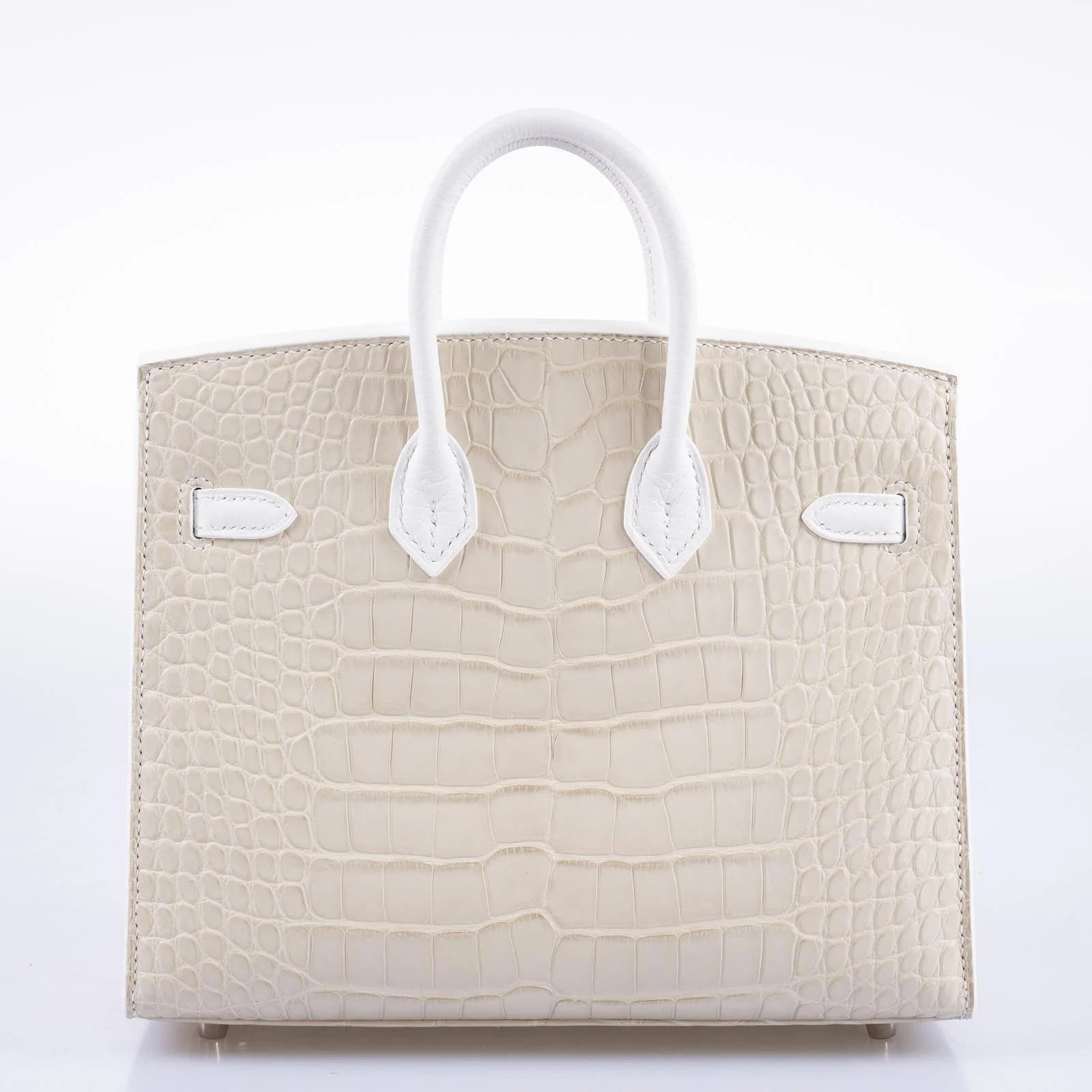 Hermès Birkin 20 Faubourg Sellier Beton Matte Alligator.