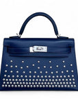HERMÉS Limited Edition Mini Kelly CLOUTE Bleu Abysse