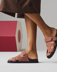 Hermès Chypre Sandals Rose Antique