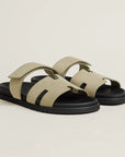 Hermès Men’s Chypre Sandals Vert Mosaïque