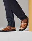 Hermès Men’s Chypre Sandals Gold