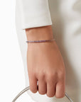 Rainbow Tennis Bracelet in 18kt whiten gold
