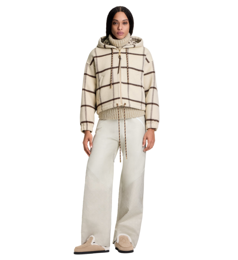Louis Vuitton Check Motif Hooded Jacket