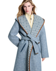 Louis Vuitton Reversible Signature Hooded Wrap Coat