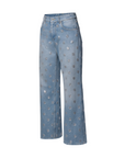 Louis Vuitton Signature Sequin Boot-Cut Jeans