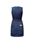 Louis Vuitton Button Front Washed Denim Dress