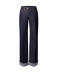 Louis Vuitton Cuffed Hem Flared Jeans