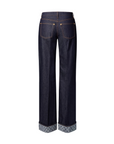Louis Vuitton Cuffed Hem Flared Jeans