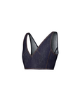 Louis Vuitton Denim V-Neck Crop Top