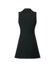 Louis Vuitton Pleat Collar Fitted Dress