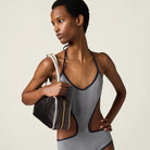 Miu Miu Technical Knit Swimsuit.