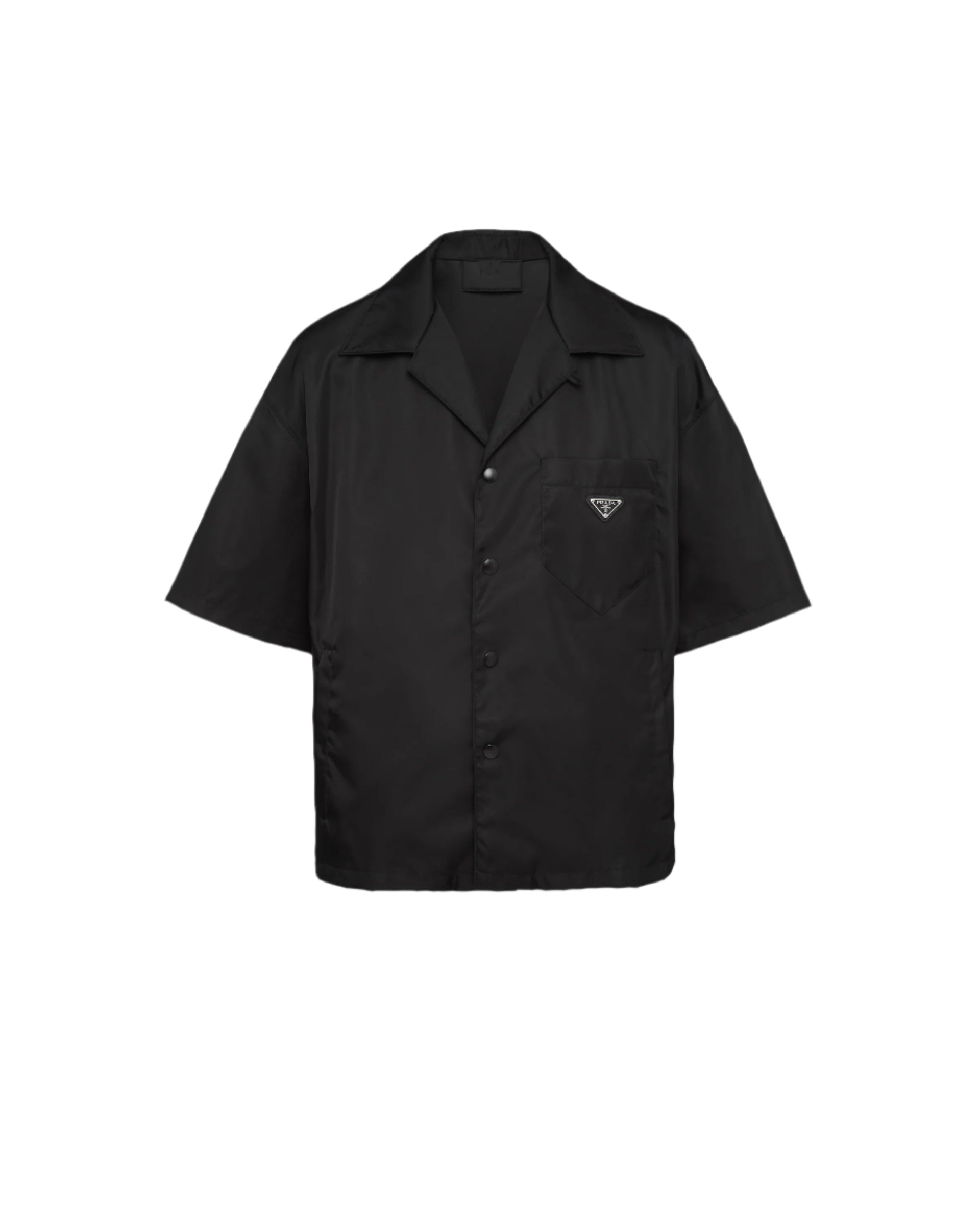 トップス 1999ss prada nylon velcro shirt (40) Prada Re-Nylon Short Sleeved Shirt – Coco Et Loco