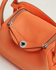 HERMÈS Lindy II mini Orange bag
