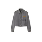 miumiu Cropped chambray shirt.