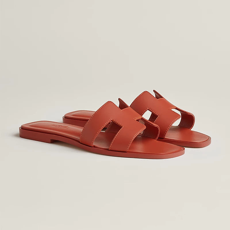 こなれ感漂う上質サンダル★【HERMES】Oran Rouge H / Naturel Hermès Oran Sandals