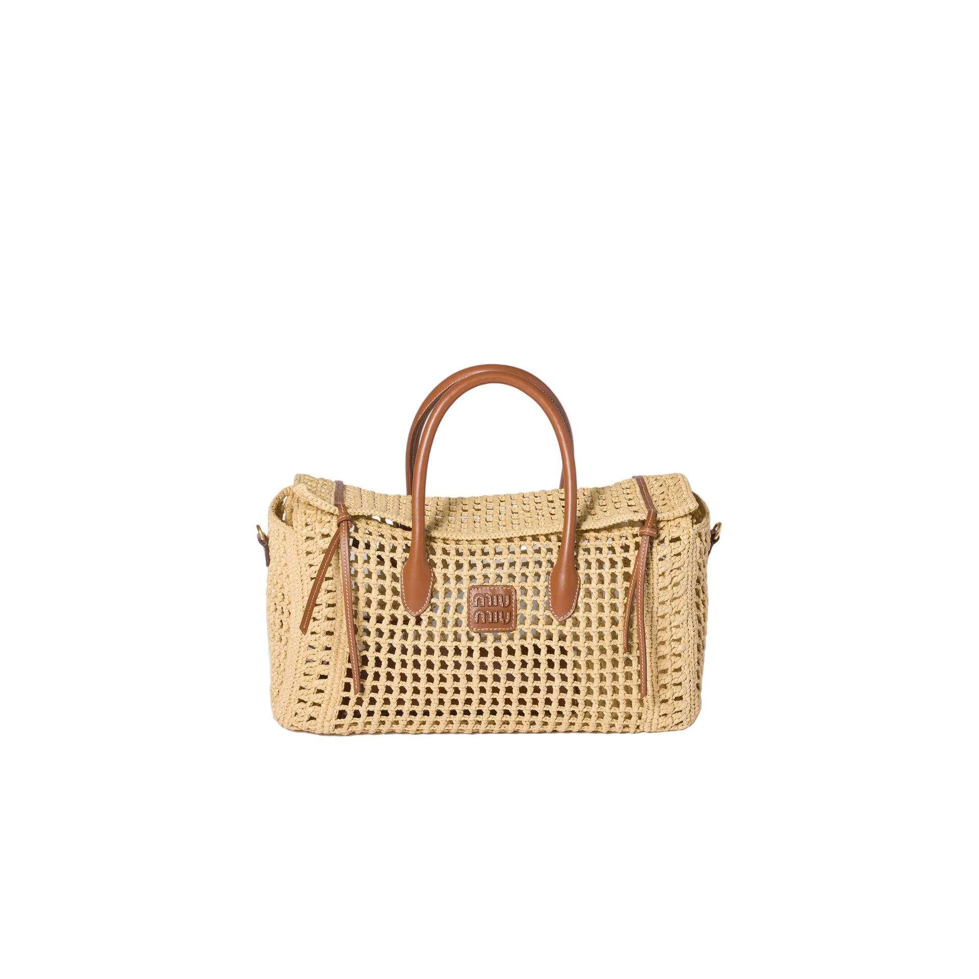 Miu Miu Raffia Handle Bag – Coco Et Loco