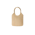 Beige handbag on a beige background