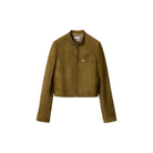 Brown jacket on a beige background